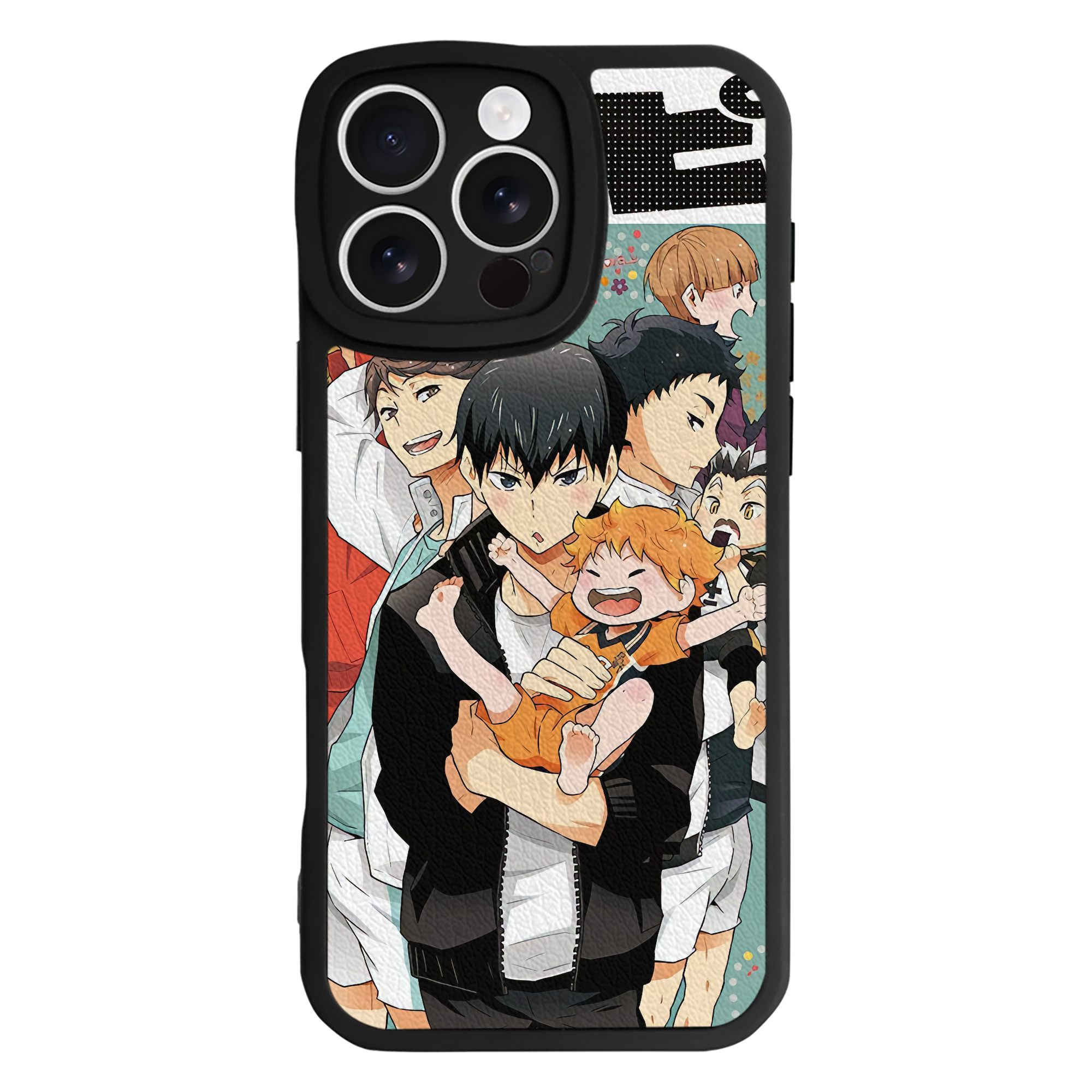 （画像用） ハイキュー!! Haikyu!! 【iPhone 16シリーズ対応】シリコンスマホケース（レザー調） 材質：シリコン